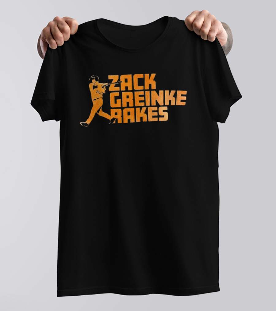Zack Greinke Rakes Houston Astros Baseball Legend T-Shirt