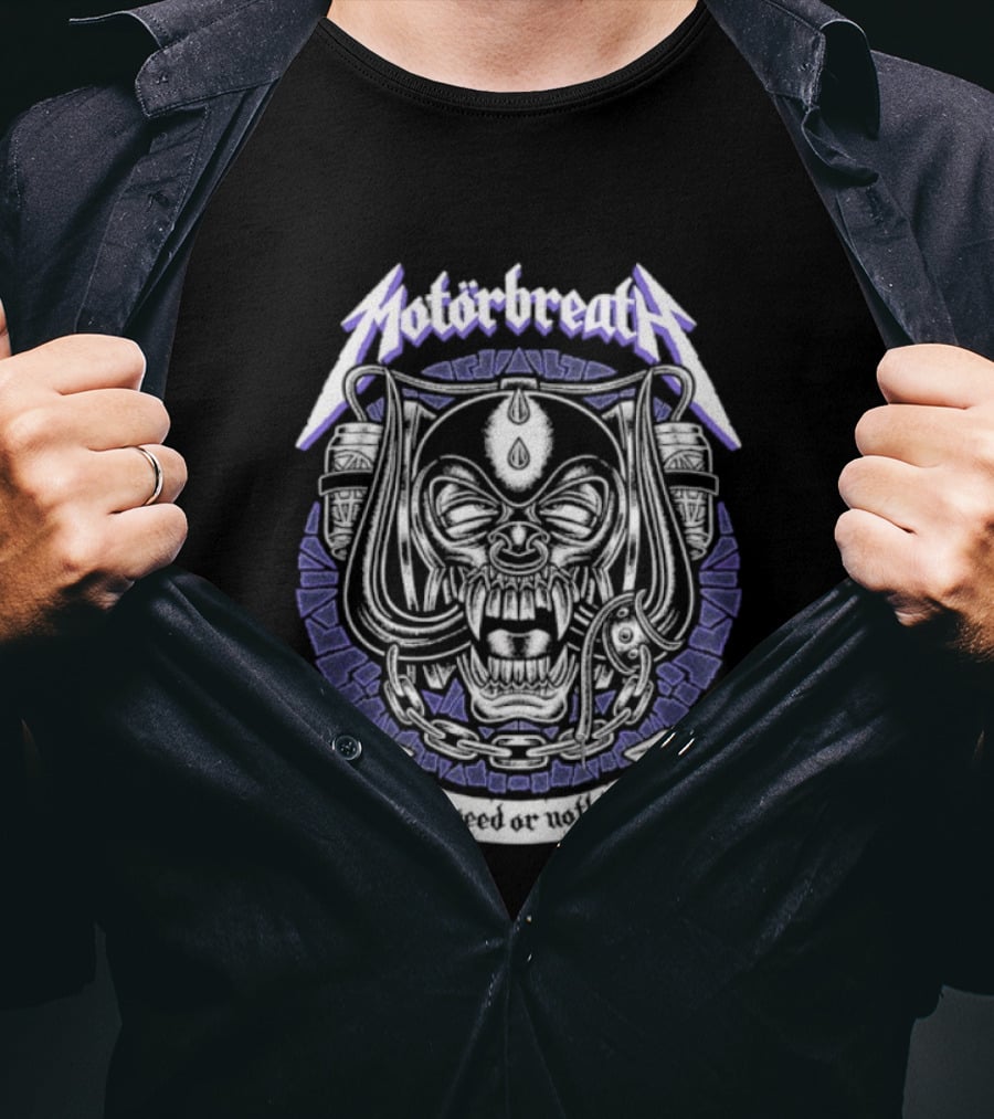 Motorbreath Full Speed Or Nothing Fanged Monster T-Shirt