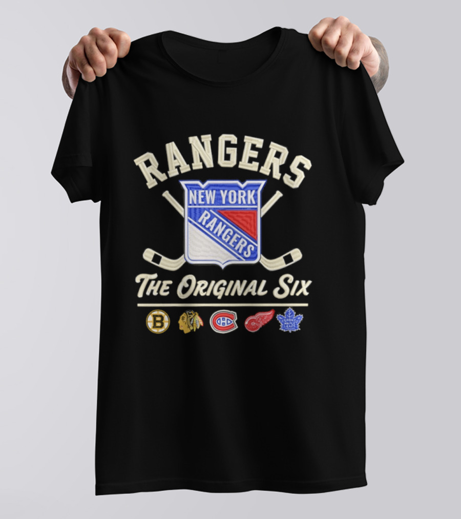 New York Rangers The Original Six NHL Hockey Iconic Teams T-Shirt
