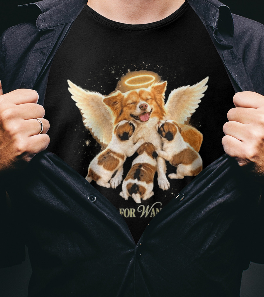 2026 Justice For Wang Wang Dog Angelic Puppies T-Shirt