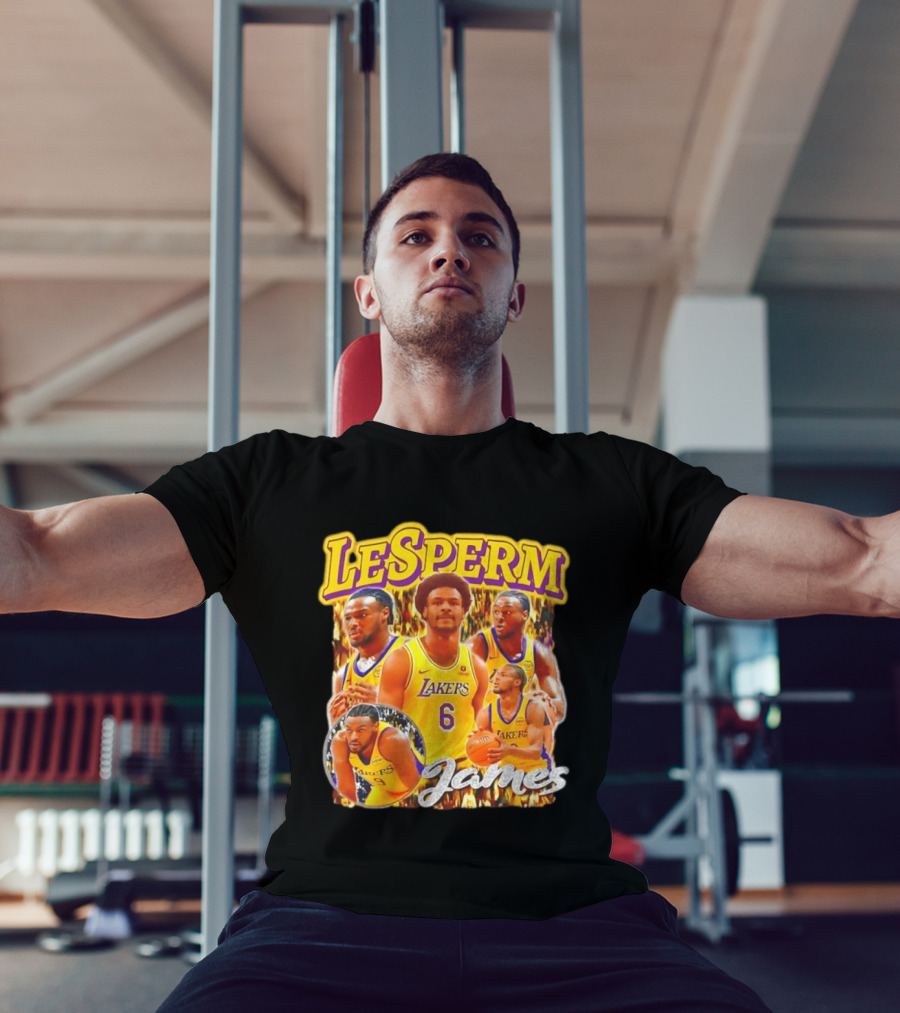 LeSperm James Lakers 90s Bootleg T-Shirt