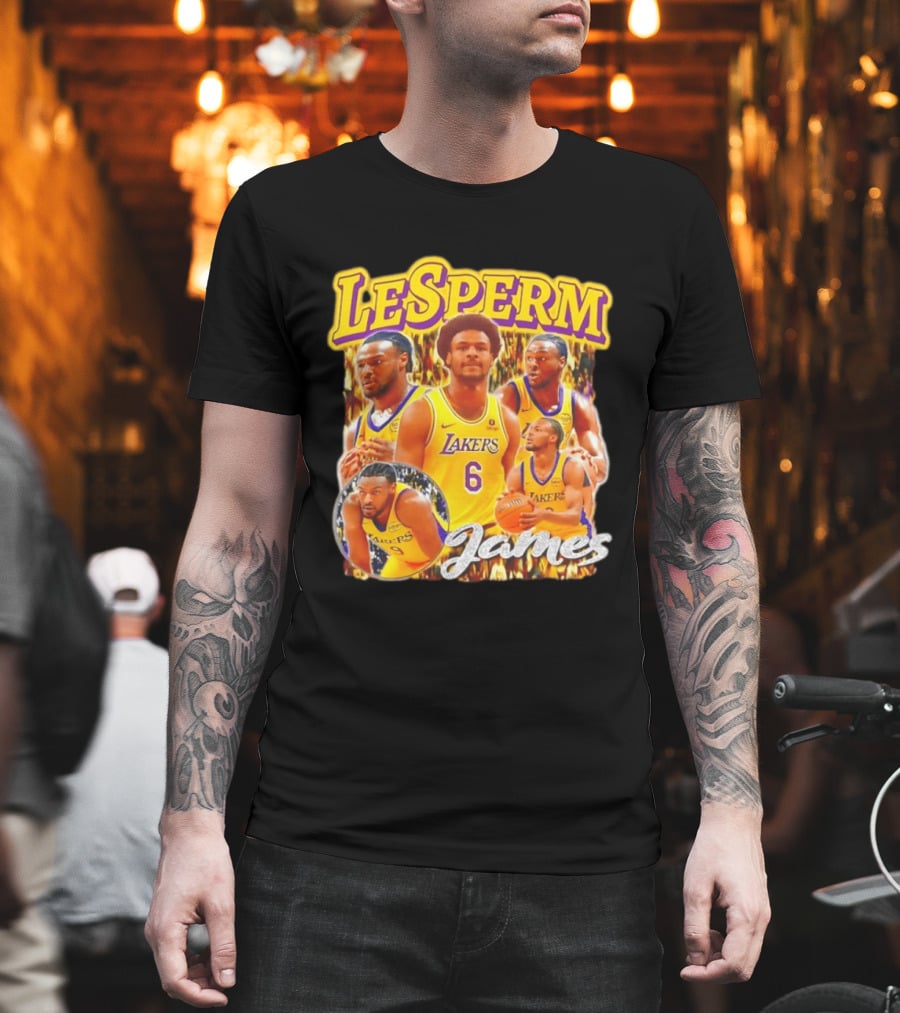 LeSperm James Lakers 90s Bootleg T-Shirt