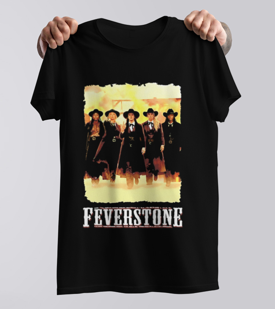 Indiana Fever Feverstone Meme Team Members In Old West T-Shirt