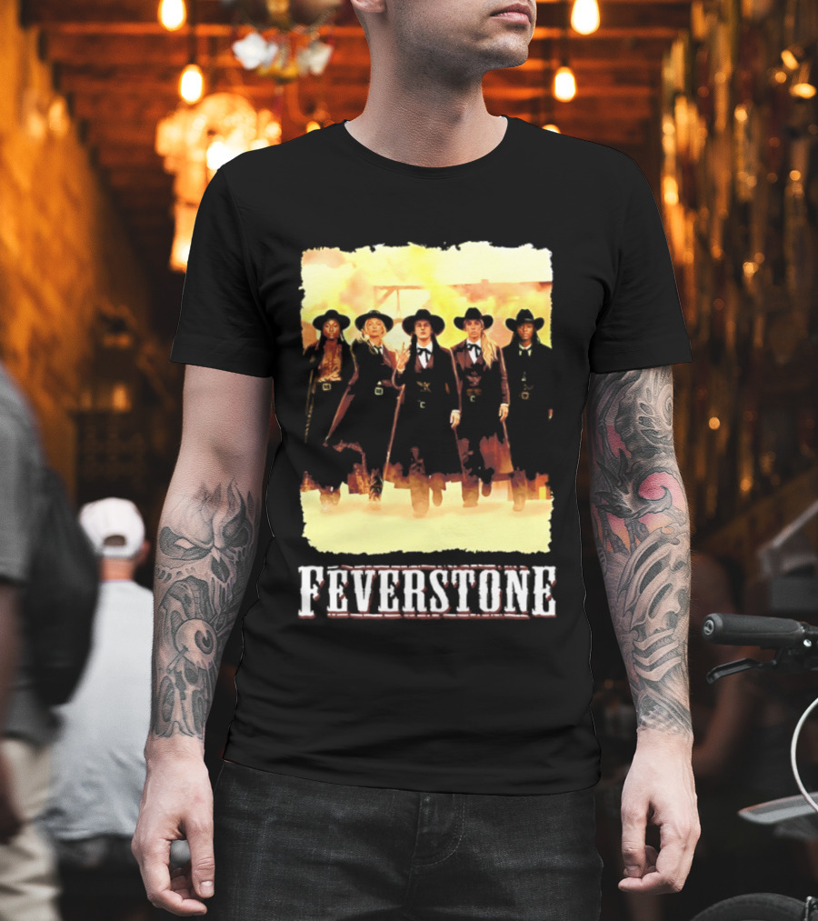 Indiana Fever Feverstone Meme Team Members In Old West T-Shirt