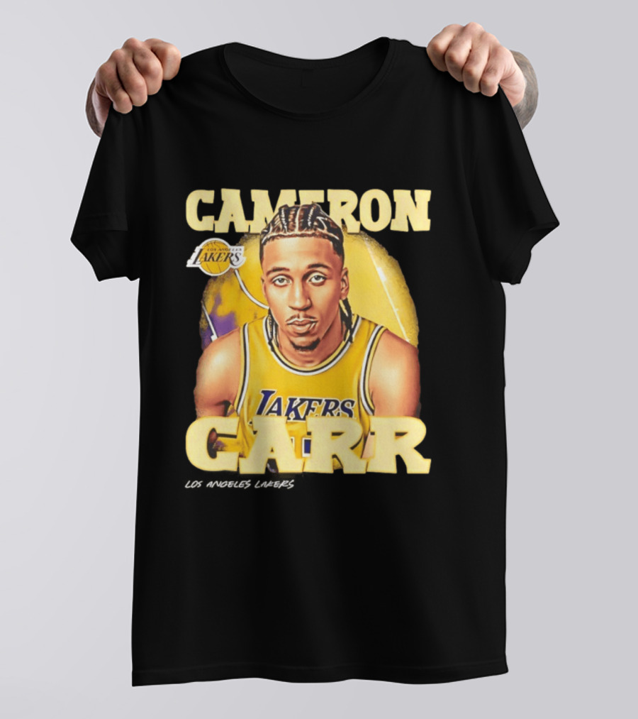 Cameron Carr Los Angeles Lakers NBA 2026 Airbrush T-Shirt