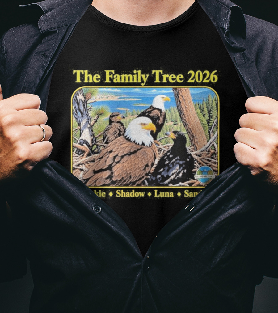 The Family Tree 2026 Jackie And Shadow Jackie The Eagle Big Bear Lake T-Shirt