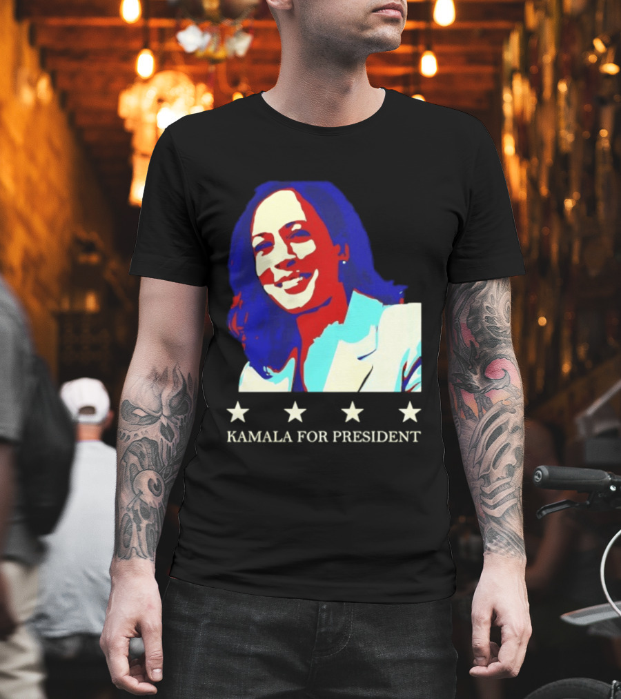 Kamala Harris Kamala For President Presidential Campaign Stars T-Shirt