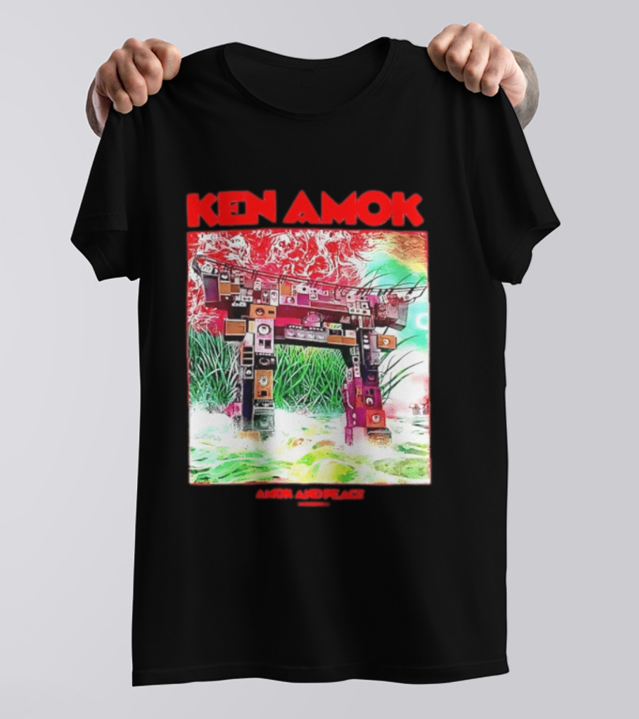 Ken Amok Amok And Peace Speaker Torii Technicolor Gateway T-Shirt