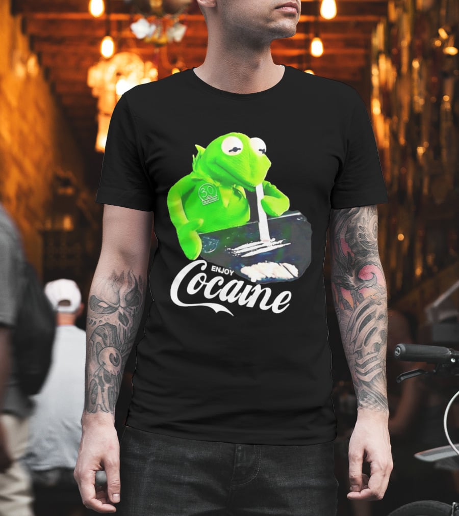 Kermit The Frog Enjoy Cocaine Muppets T-Shirt