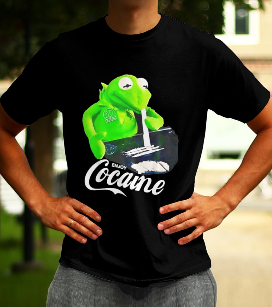 Kermit The Frog Enjoy Cocaine Muppets T-Shirt