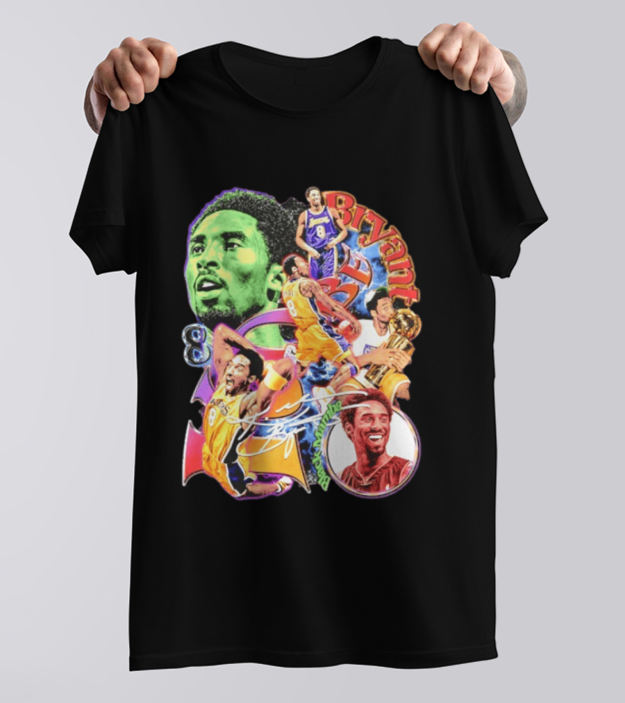 Kobe Bryant 8 Los Angeles Lakers NBA Champion Legacy T-Shirt