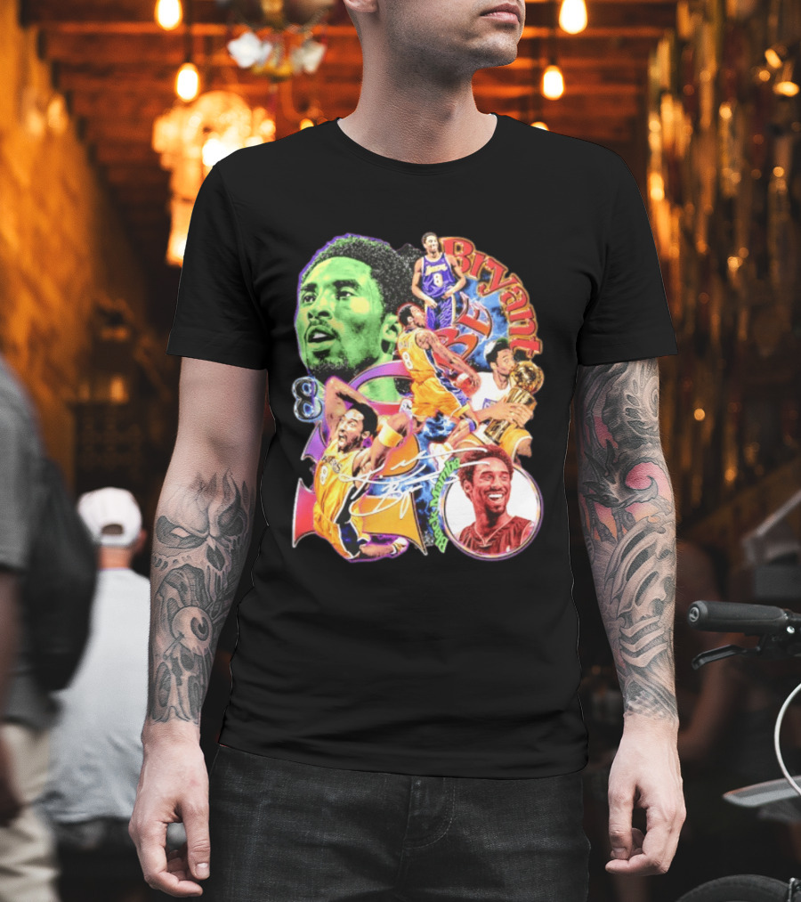 Kobe Bryant 8 Los Angeles Lakers NBA Champion Legacy T-Shirt