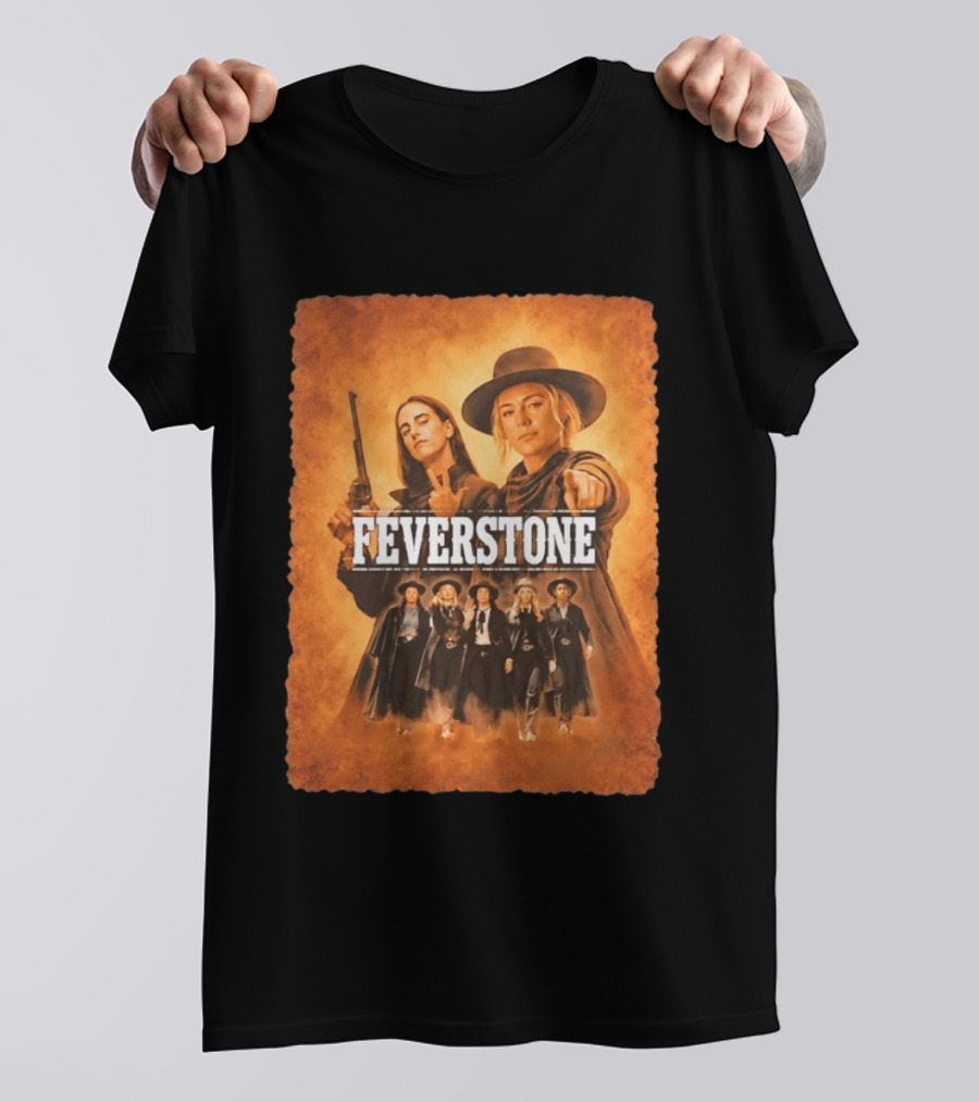 Feverstone Women In Western Style Indiana Fever Basketball T-Shirt