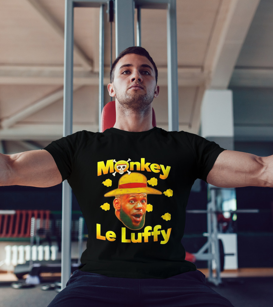 Monkey LeBron James Le Luffy Los Angeles Lakers One Piece T-Shirt