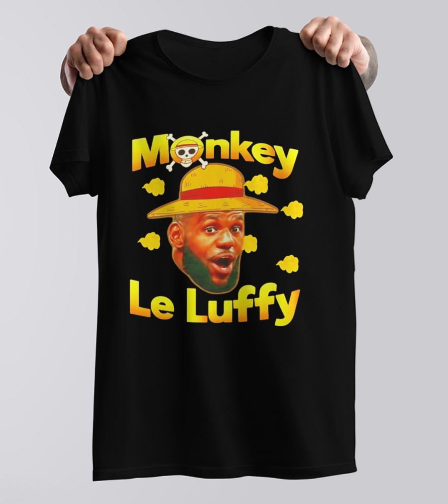 Monkey LeBron James Le Luffy Los Angeles Lakers One Piece T-Shirt