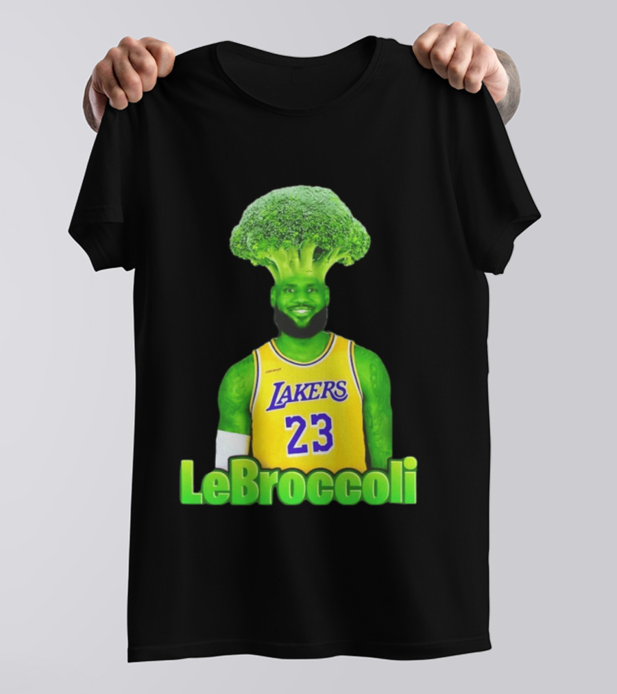 LeBron James Los Angeles Lakers LeBroccoli Lebron 23 NBA Basketball T-Shirt