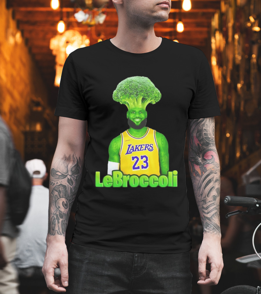 LeBron James Los Angeles Lakers LeBroccoli Lebron 23 NBA Basketball T-Shirt