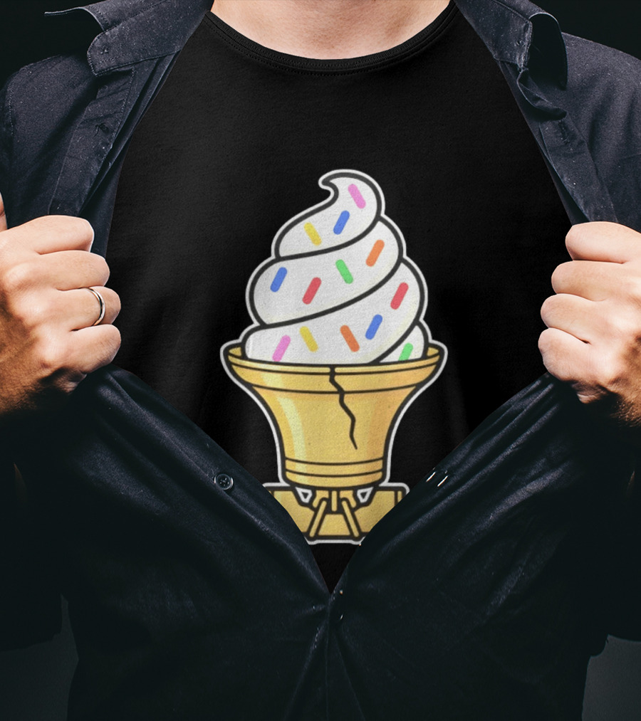 Liberty Bell Ice Cream Cone With Sprinkles Philly T-Shirt