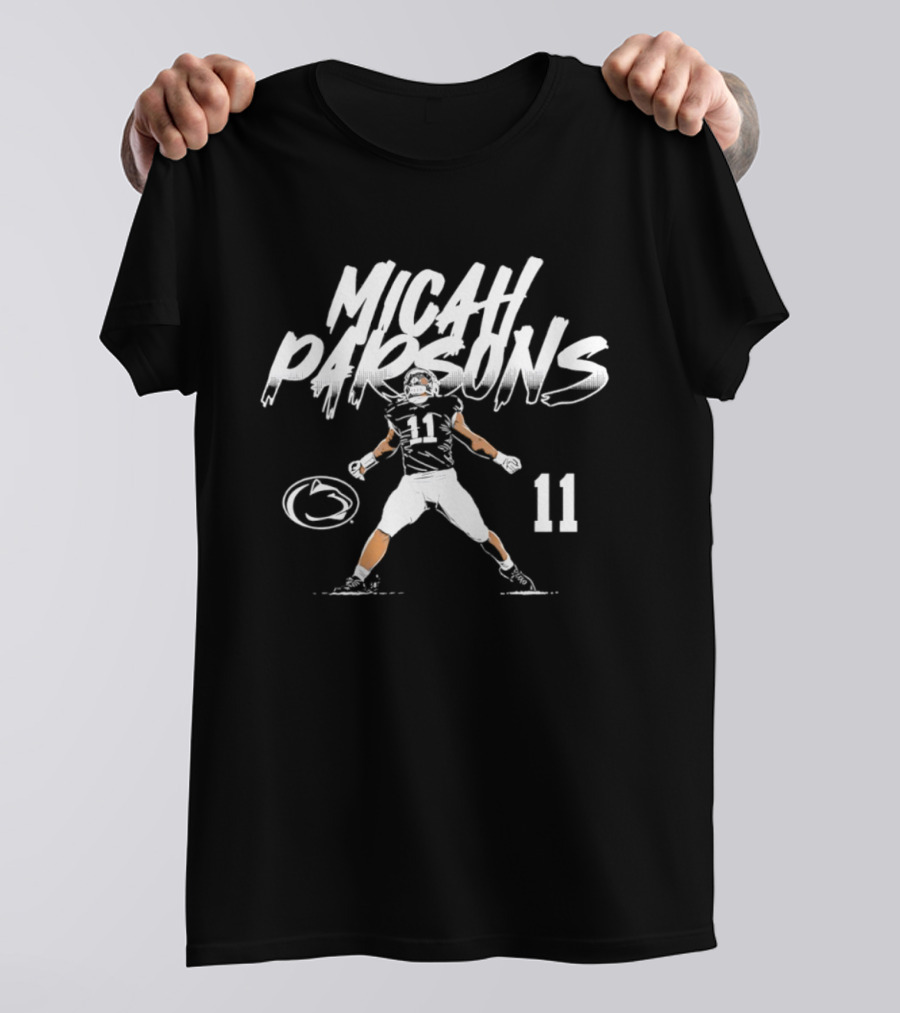 Micah Parsons 11 Penn State Football NCAA 2026 Star Pose T-Shirt