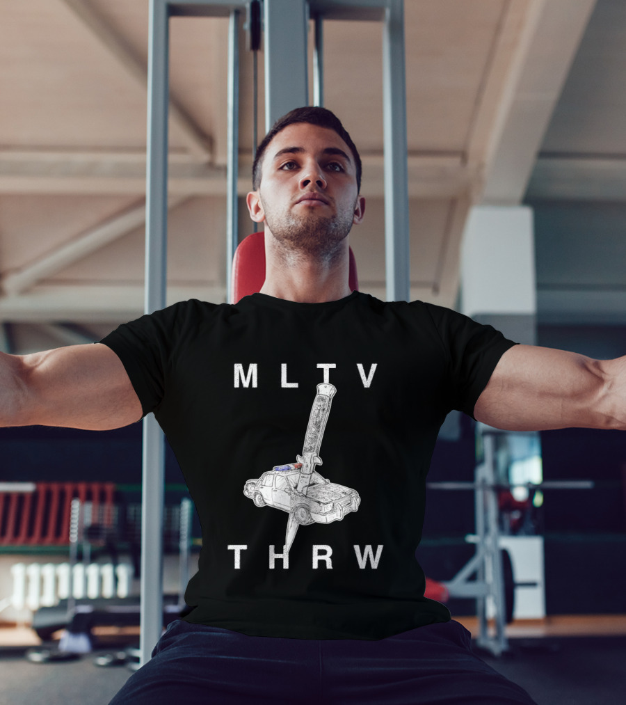 MLTV THRW Police Car Knife Punk T-Shirt