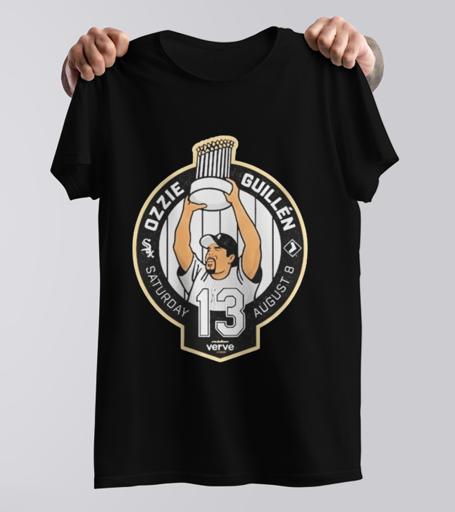 Ozzie Guillen White Sox Verve August 8 Celebration 13 T-Shirt