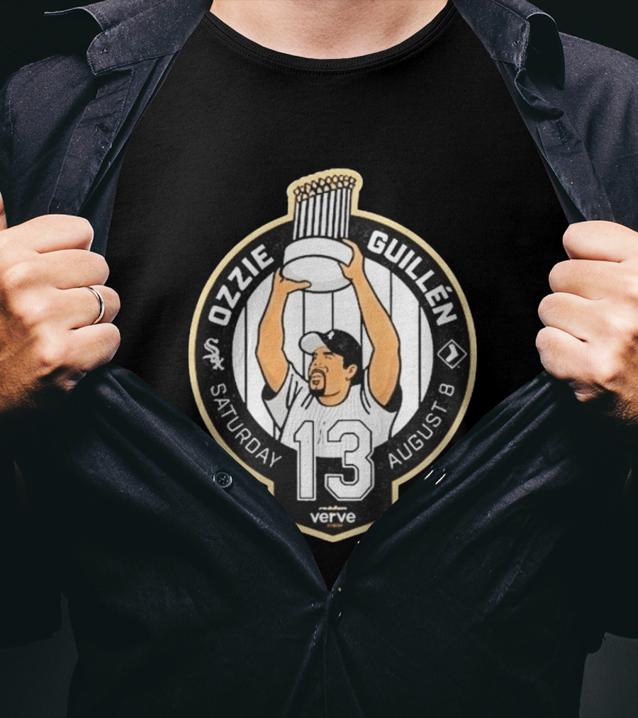 Ozzie Guillen White Sox Verve August 8 Celebration 13 T-Shirt