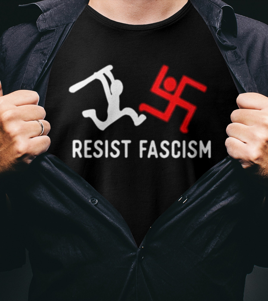Resist Fascism Anti Nazi Anti Fascist Equality T-Shirt