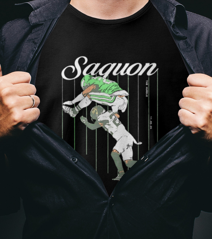 Saquon Barkley Backwards Hurdle Against Philadelphia Eagles T-Shirt