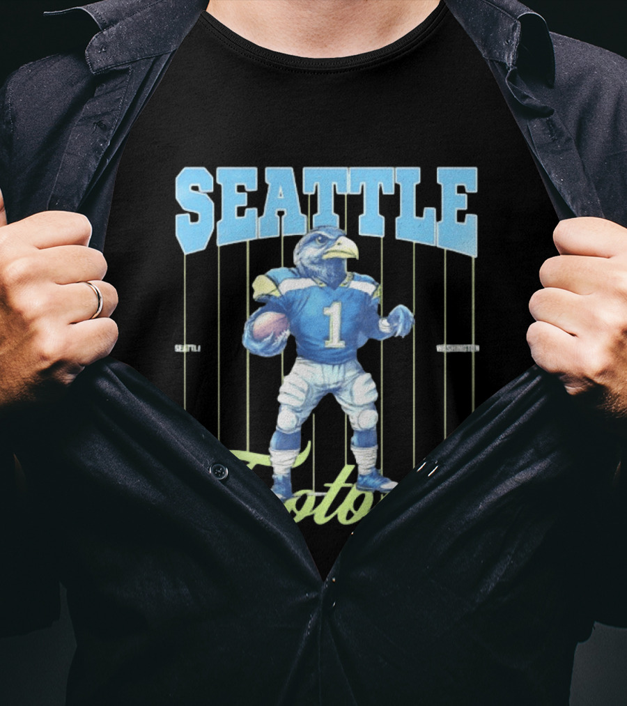 Seattle Seahawks 1 Seattle Washington Football Bird T-Shirt