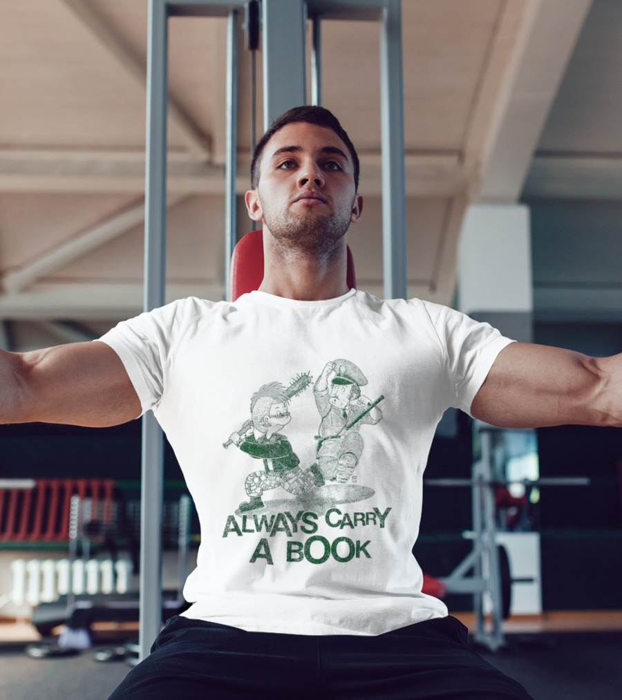 Punk Style Always Carry A Book Reading Books T-Shirt