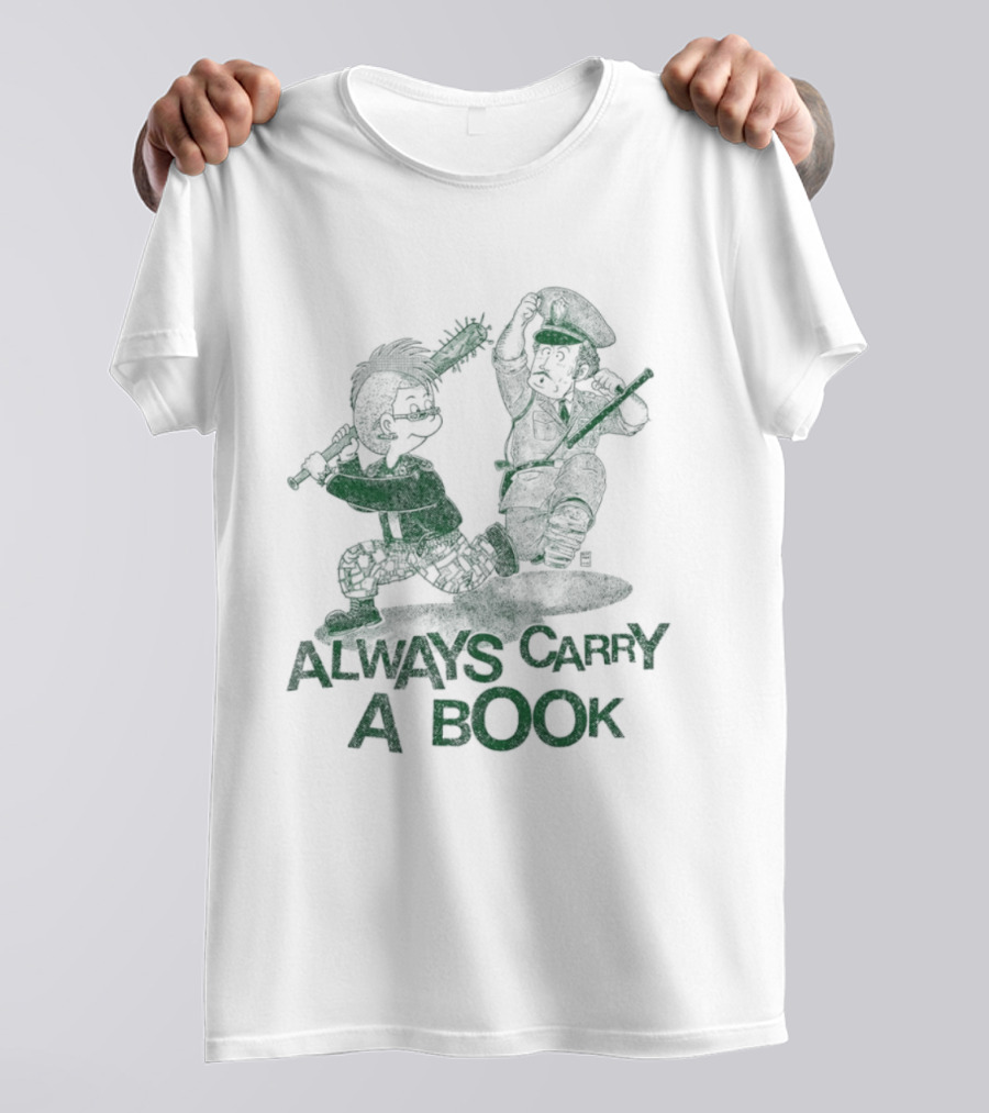 Punk Style Always Carry A Book Reading Books T-Shirt