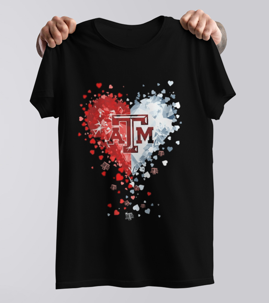 Texas A&M Aggies Heart Diamond 2026 NCAA College Station T-Shirt