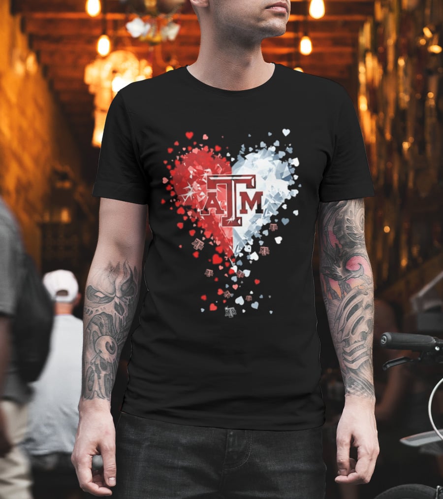 Texas A&M Aggies Heart Diamond 2026 NCAA College Station T-Shirt