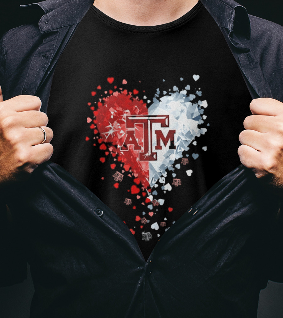 Texas A&M Aggies Heart Diamond 2026 NCAA College Station T-Shirt