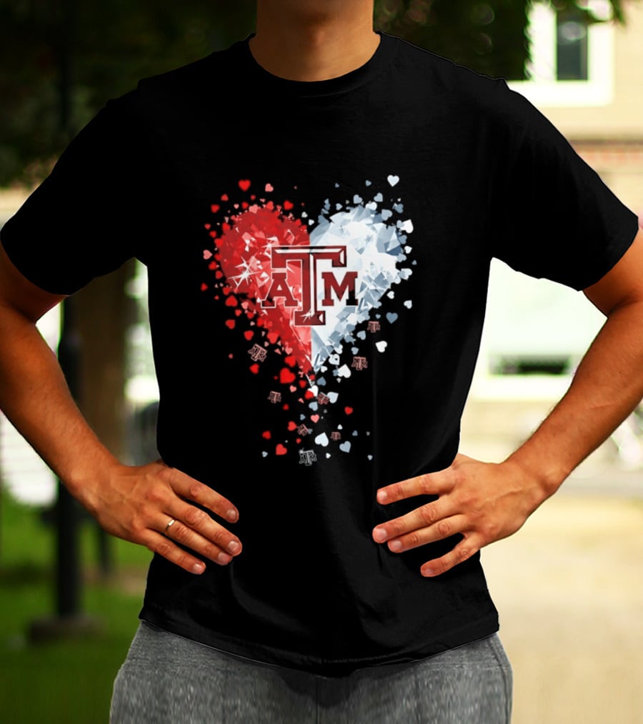 Texas A&M Aggies Heart Diamond 2026 NCAA College Station T-Shirt
