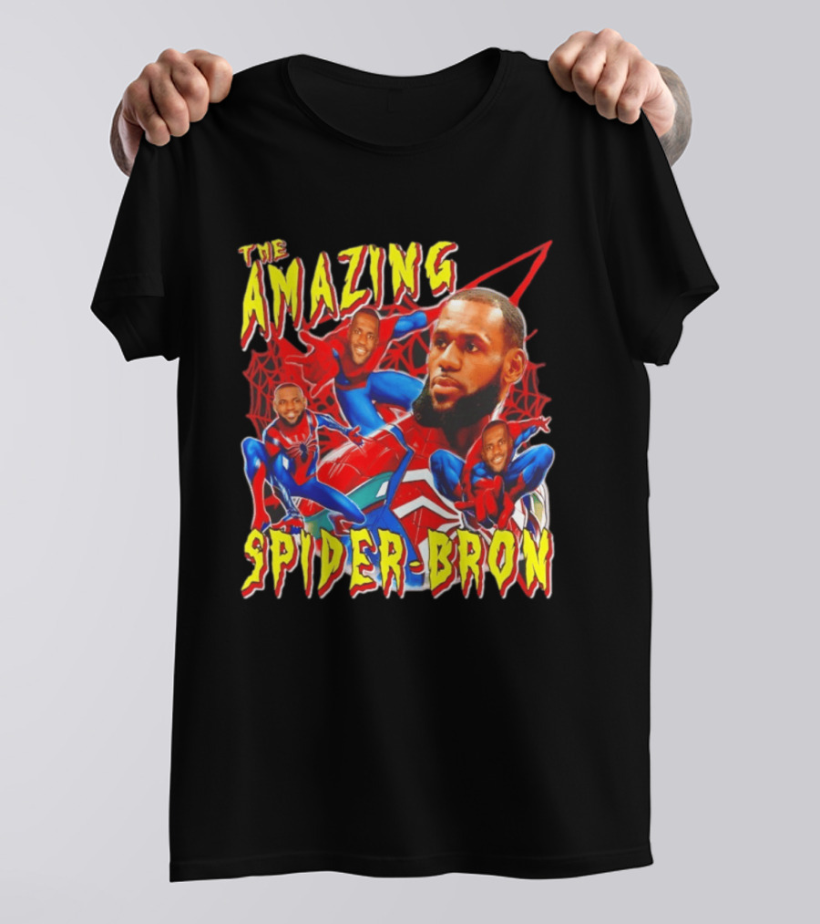 The Amazing Spider Bron LeBron James Web Slinger T-Shirt