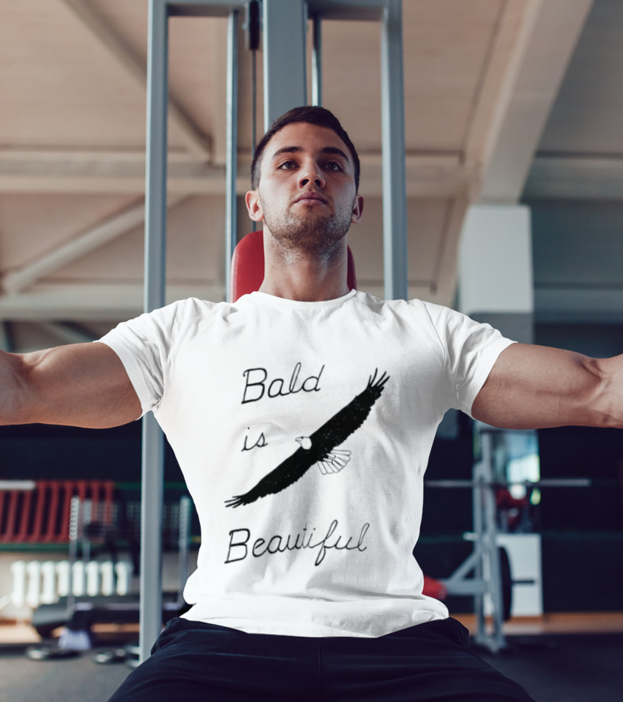 Bald Is Beautiful Hair Loss Eagle Bald Eagle T-Shirt