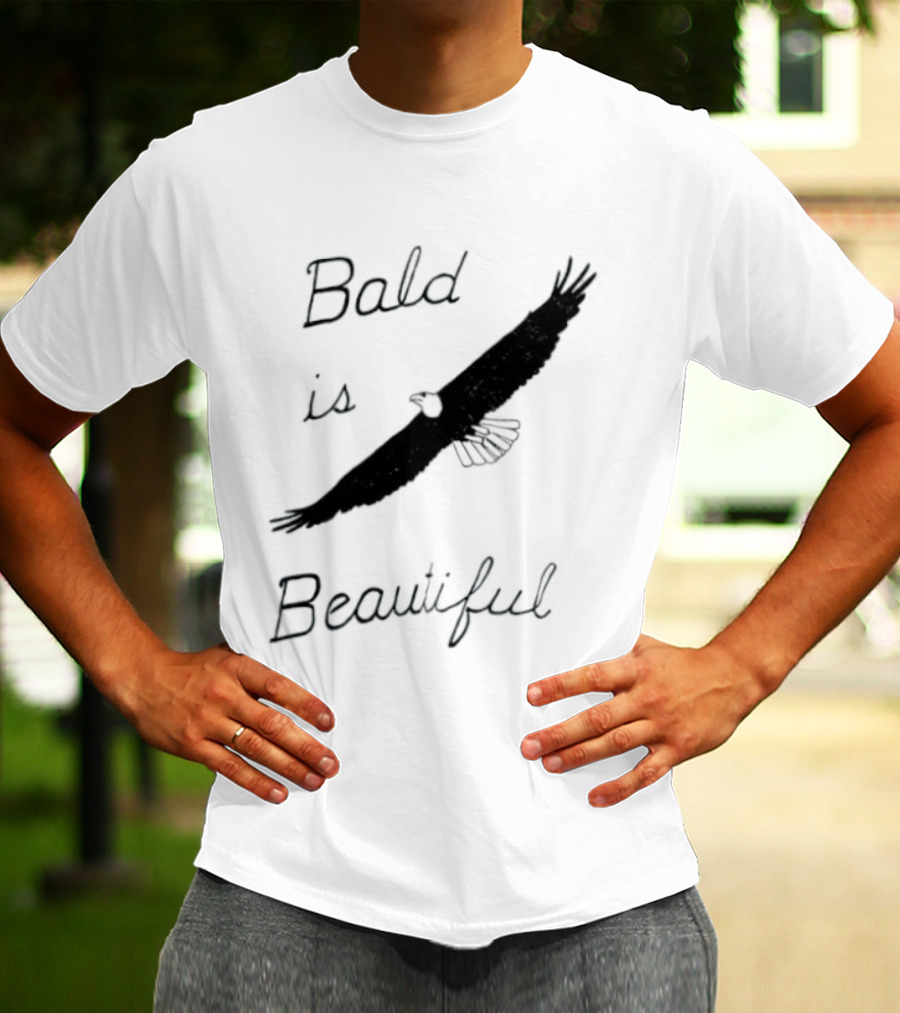 Bald Is Beautiful Hair Loss Eagle Bald Eagle T-Shirt