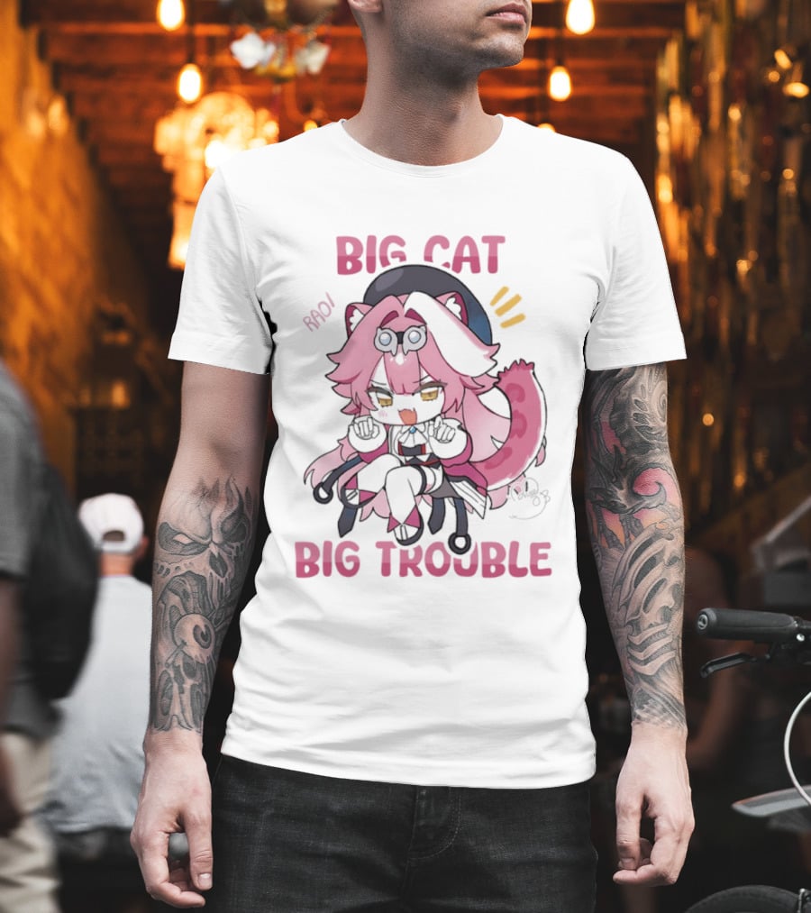 BIG Cat Prowls Into BIG Trouble Anime T-Shirt
