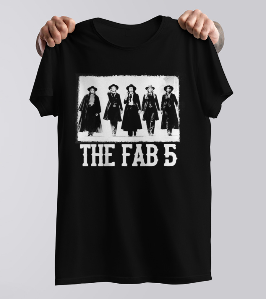 The Fab 5 Feverstone Indiana Fever Women's Basketball Team T-Shirt