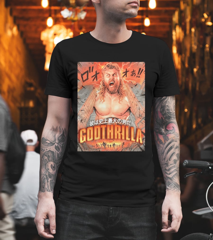 Thrillbilly Silas Mason Godthrilla Comic Style Explosion Scene T-Shirt