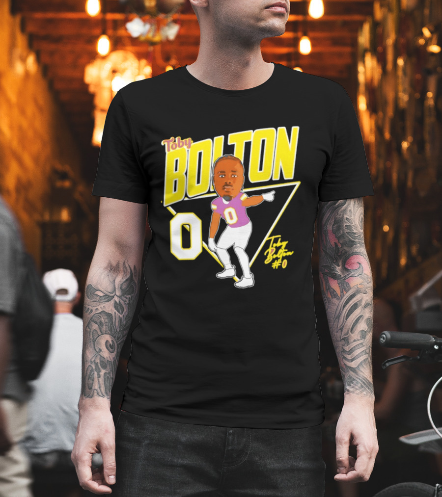 Toby Bolton 0 Caricature Tennessee Tech Football T-Shirt