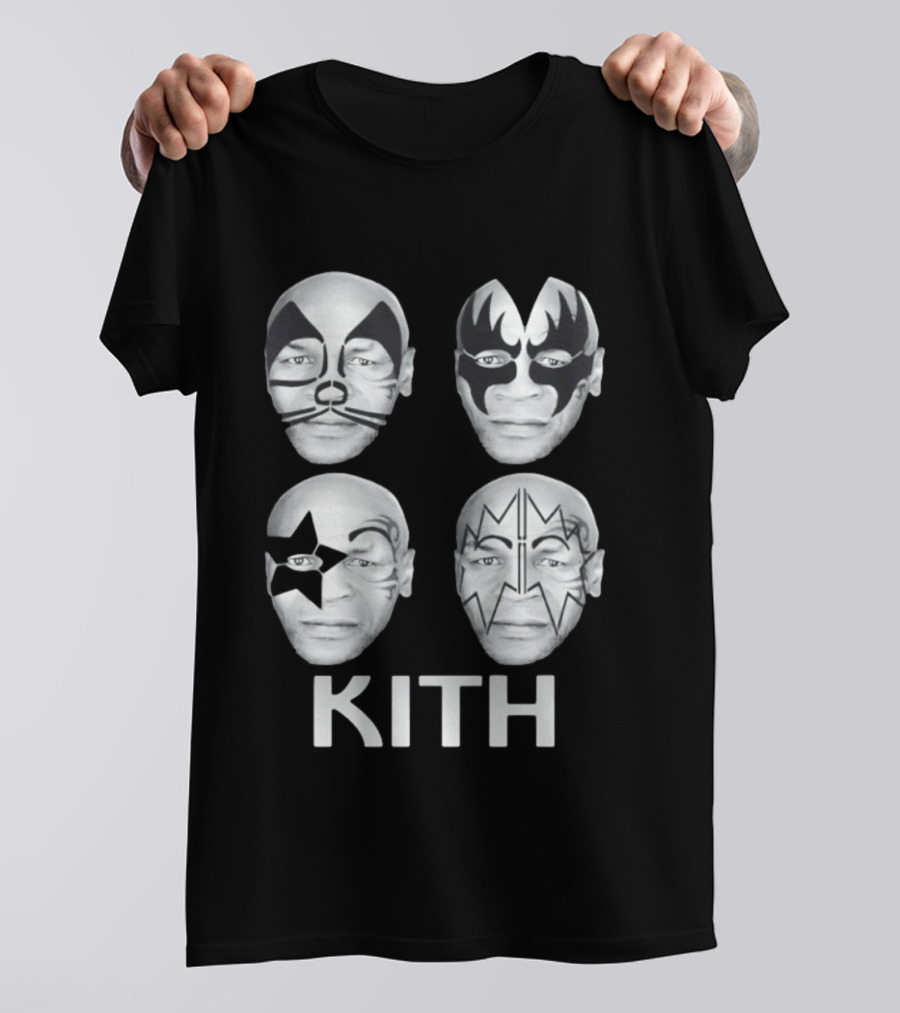 Kith Mike Tyson Kiss Band Face Paint Mashup Collection T-Shirt