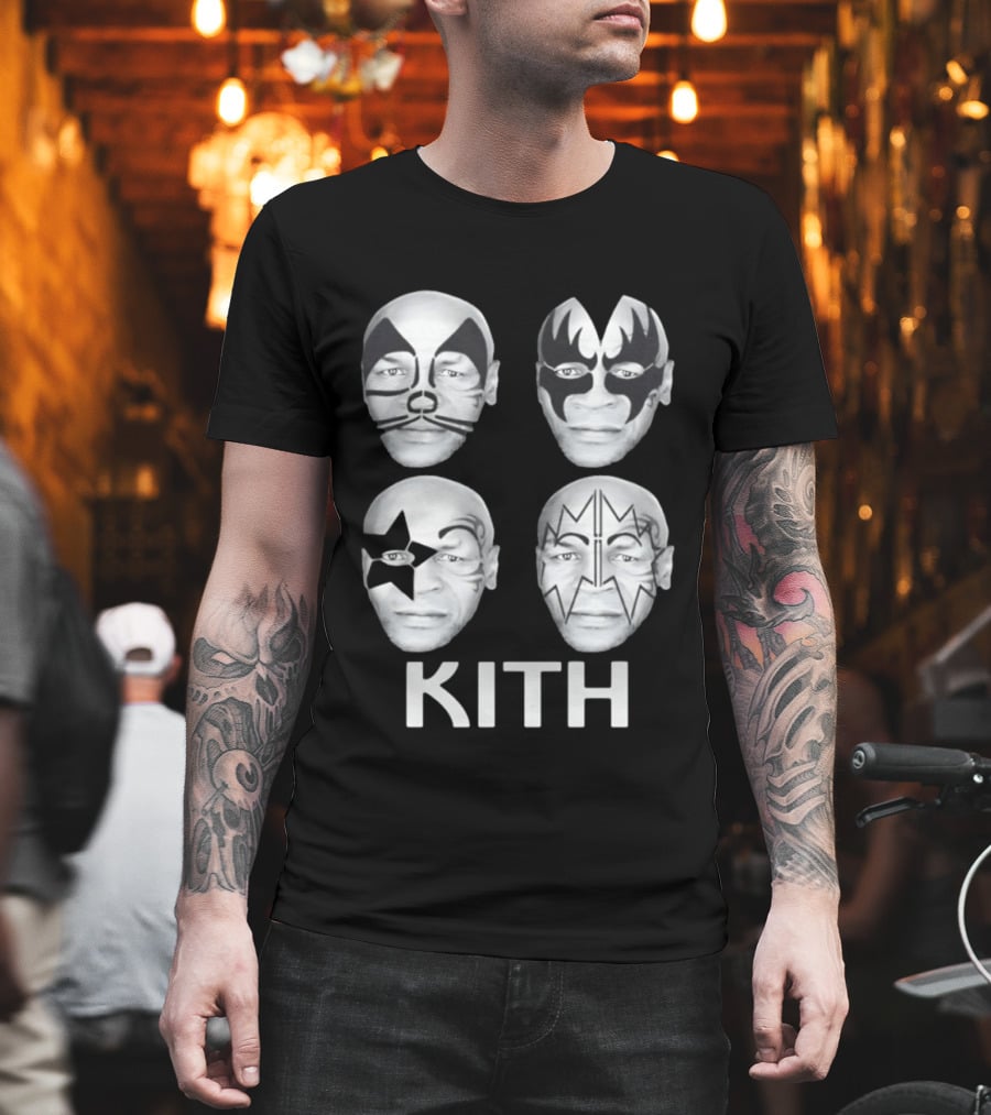 Kith Mike Tyson Kiss Band Face Paint Mashup Collection T-Shirt