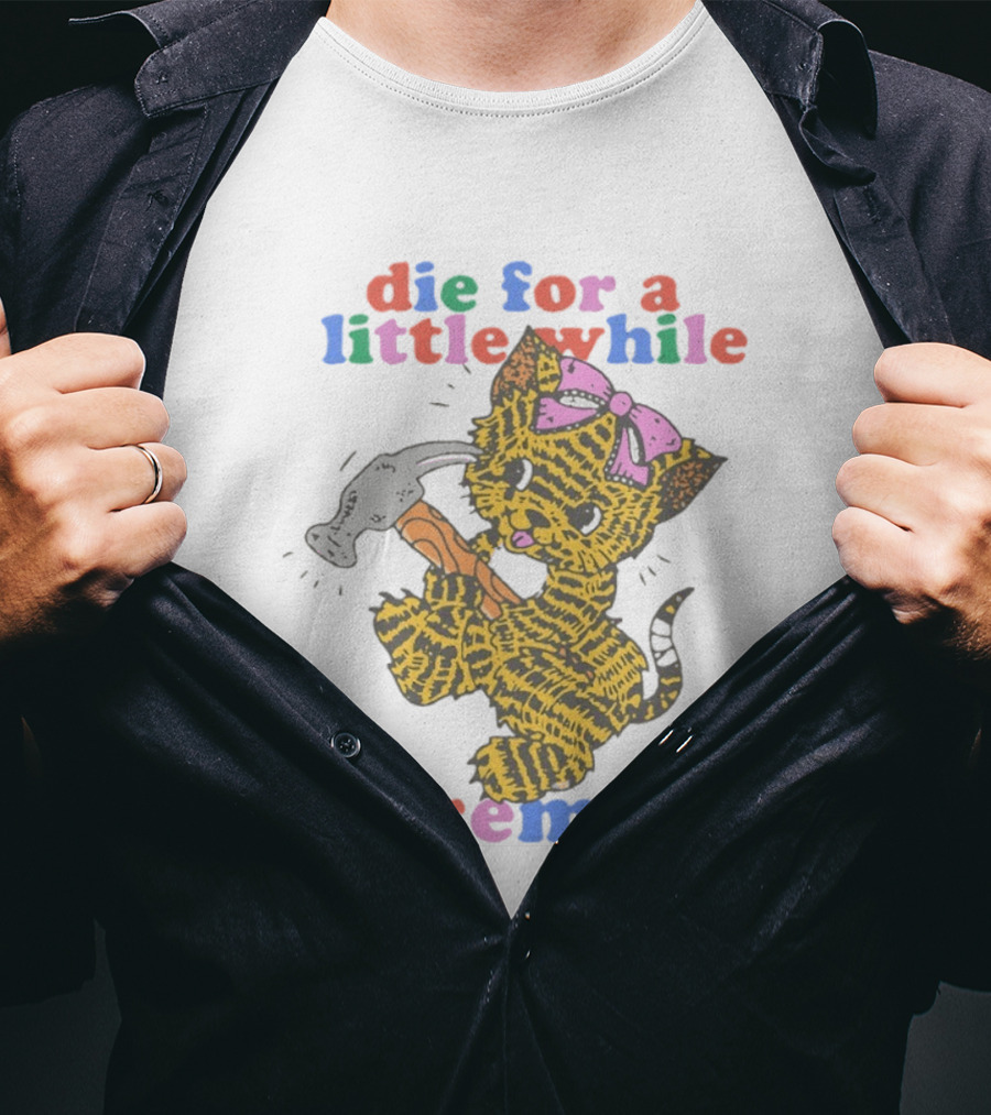 Die For A Little While Basement Cat Hammer Meme T-Shirt