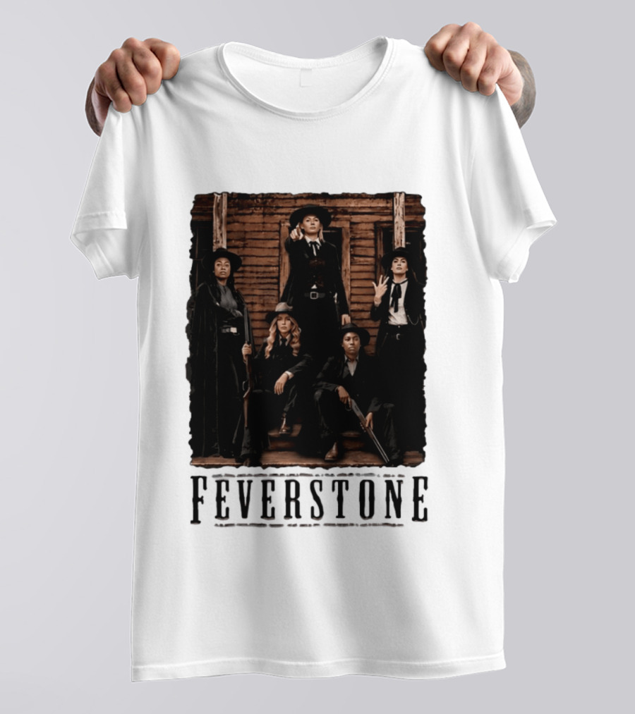 Feverstone Indiana Fever WNBA Basketball Team Western T-Shirt