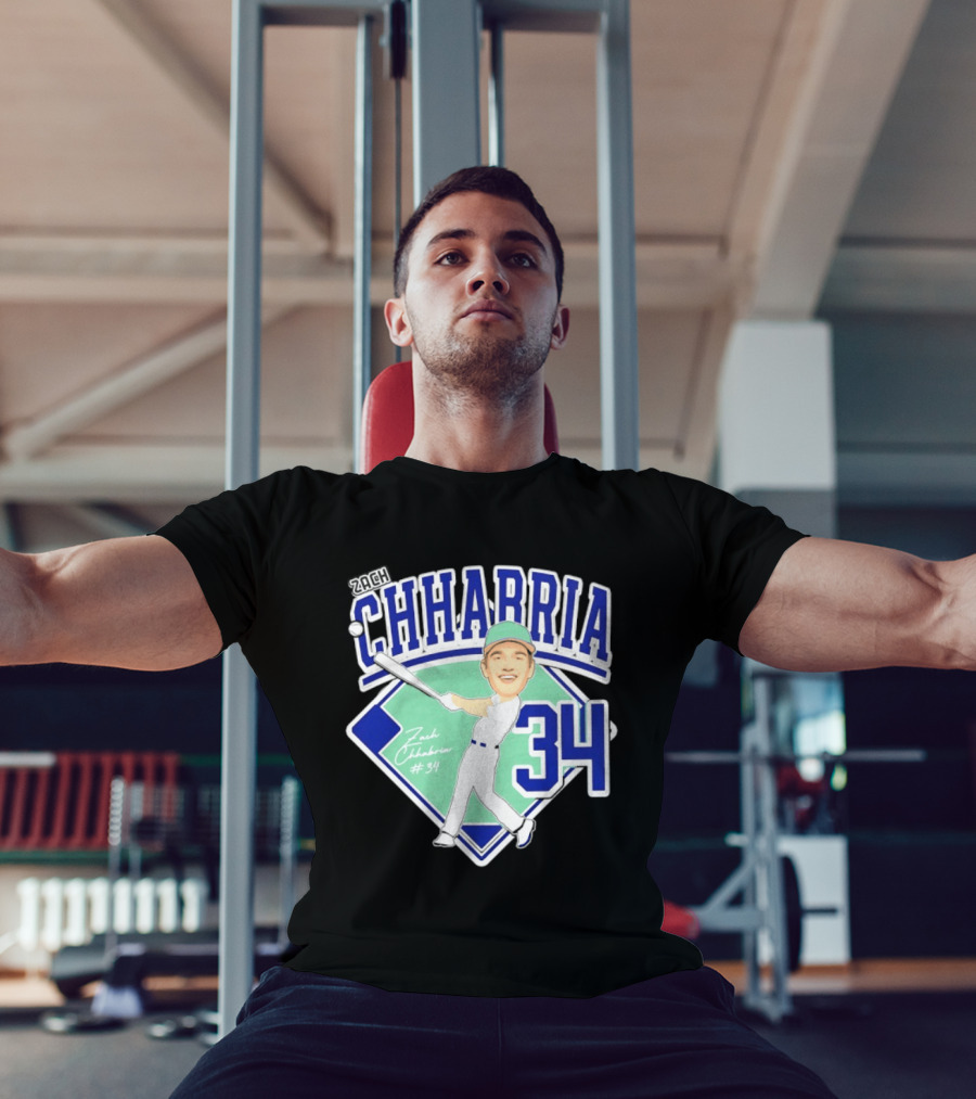 Chhabria 34 Drew University Athletics Baseball Caricature Zach Chhabria T-Shirt