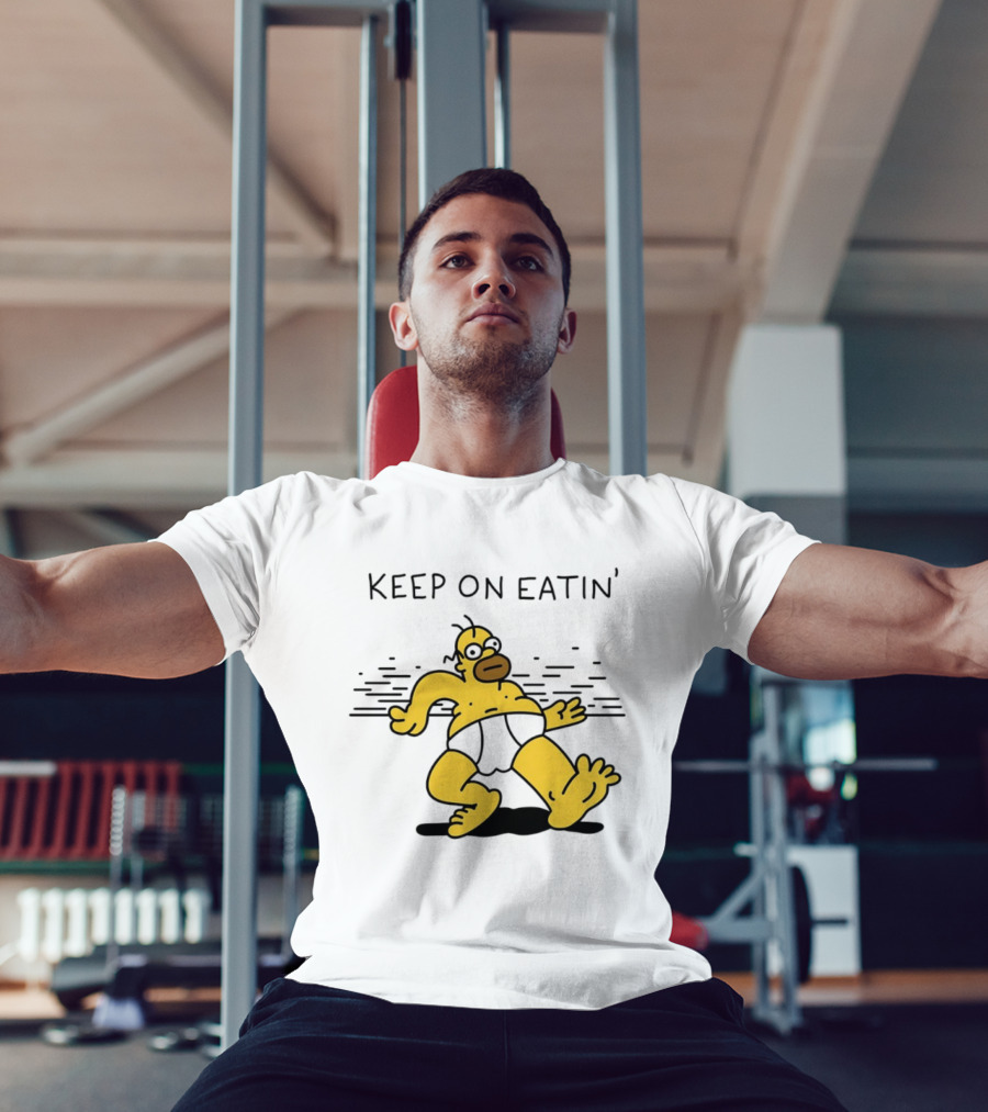 Homer Simpson Keep On Eatin' The Simpsons Walking T-Shirt