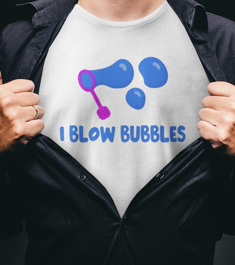 I Blow Bubbles Bubble Wand Summer Fun Playful Adventure T-Shirt