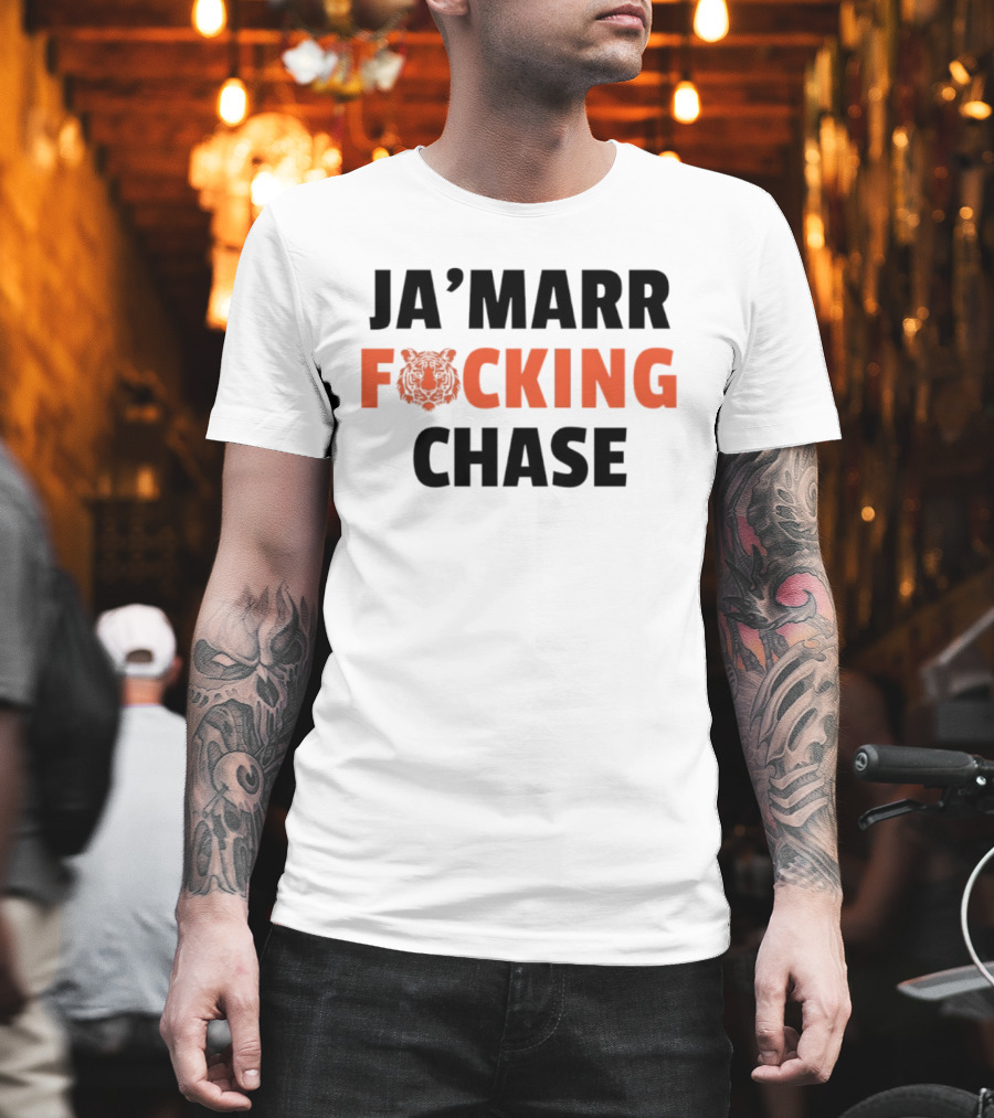 Cincinnati Bengals Ja'Marr Chase Football Tiger T-Shirt